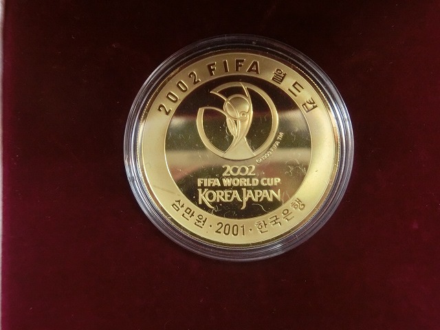 FIFAワールドカップ  2002年  日韓共催記念 30,000ウォン 金貨