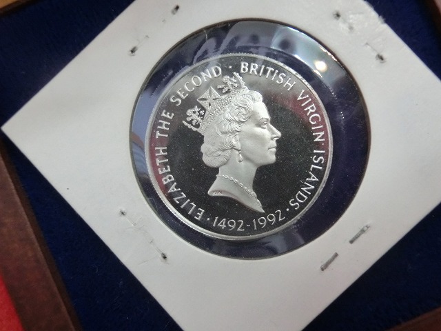 イギリス領  ヴァージン諸島  新世界発見500周年記念  1,000ドル
