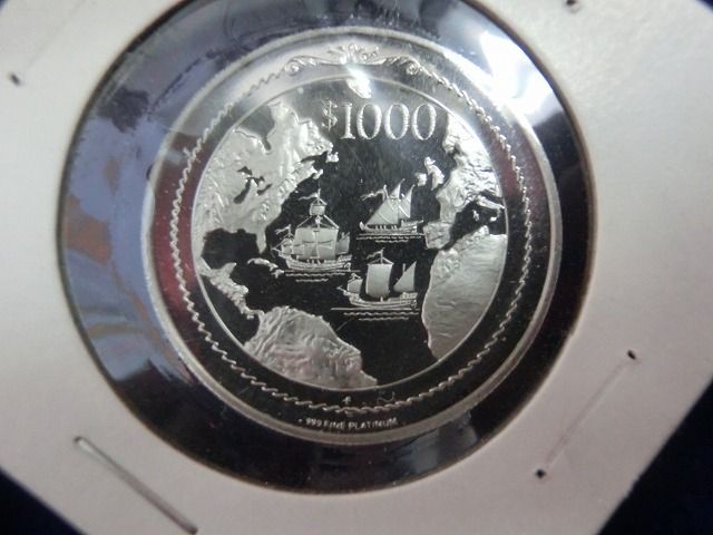 イギリス領  ヴァージン諸島  新世界発見500周年記念  1,000ドル