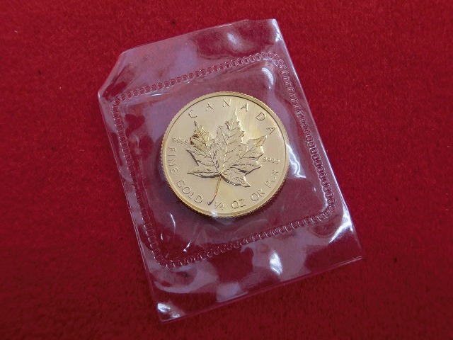 メイプルリーフ金貨　1/4　1983　管理番号028