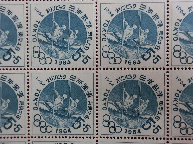 東京オリンピック  募金切手　20枚シート　6次　カヌー