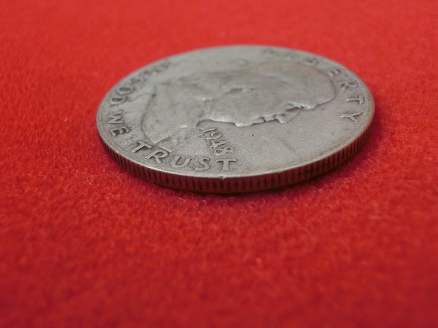 1948年  アメリカ  銀貨 50セント ハーフダラー フランクリン 大統領  NO-1018