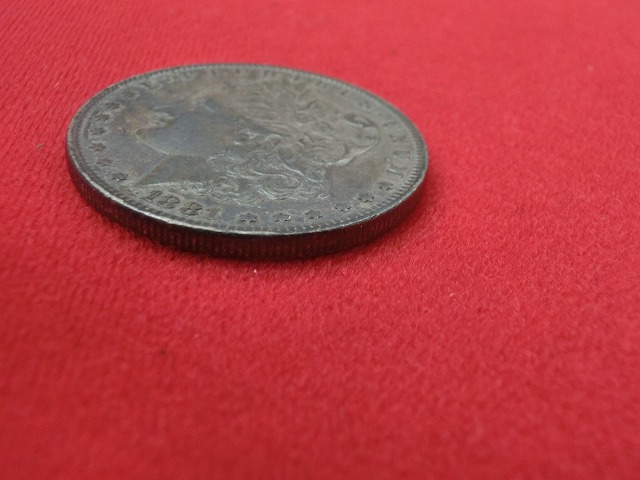 1881年 アメリカ  モルガン ダラー 銀貨 1ドル モルガン ヘッド  NO-1019