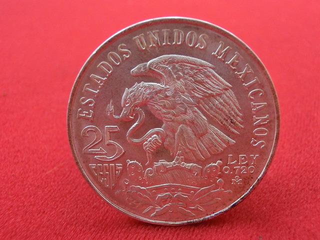 1968年  メキシコ  オリンピック  25ペソ  NO-1022