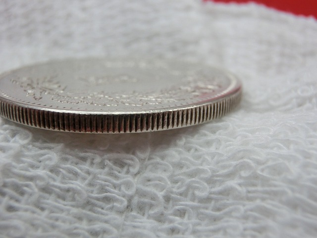 新1円銀貨  明治28年  円銀  小型  古銭  NO-1022