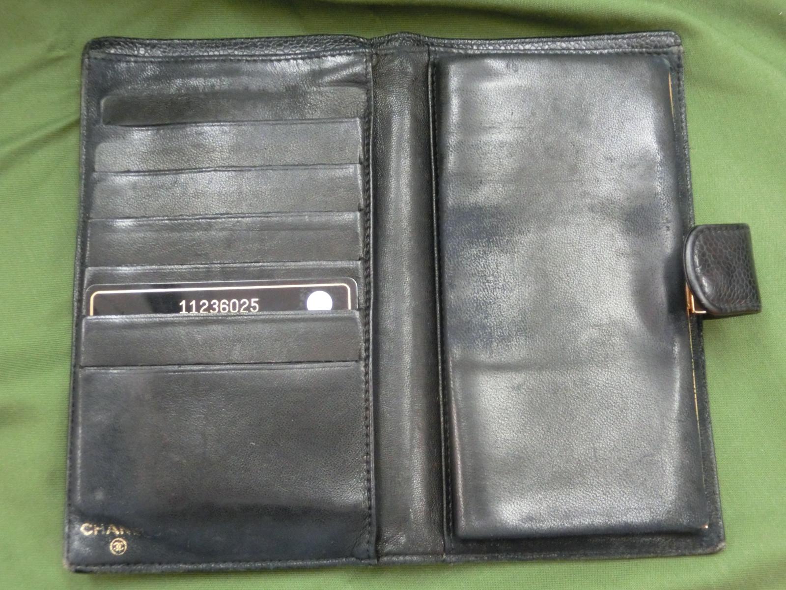 シャネル　長財布 がま口　ココマーク　黒