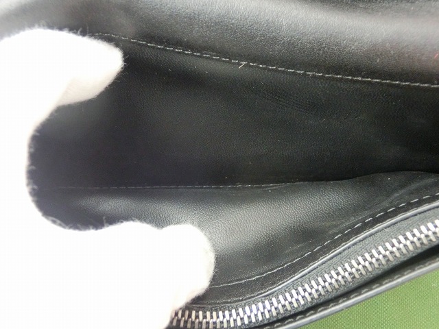 未使用  コーチ 二折長財布 レザー ブラック
