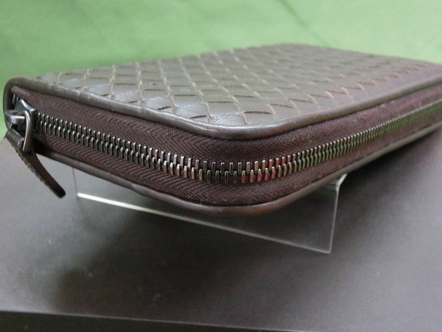 【極美品】ボッテガヴェネタ 長財布  イントレチャート ジップアラウンドウォレット
