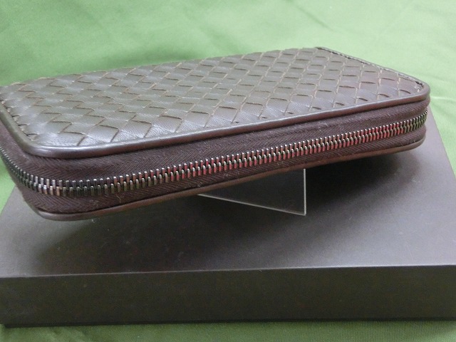 【極美品】ボッテガヴェネタ 長財布  イントレチャート ジップアラウンドウォレット