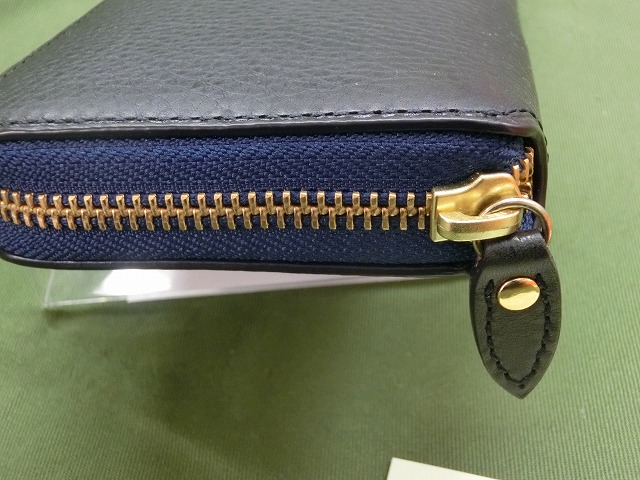 【未使用】ブレイリオ  コードバン ラウンドジッパー 長財布