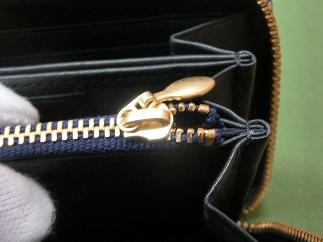 【未使用】ブレイリオ  コードバン ラウンドジッパー 長財布