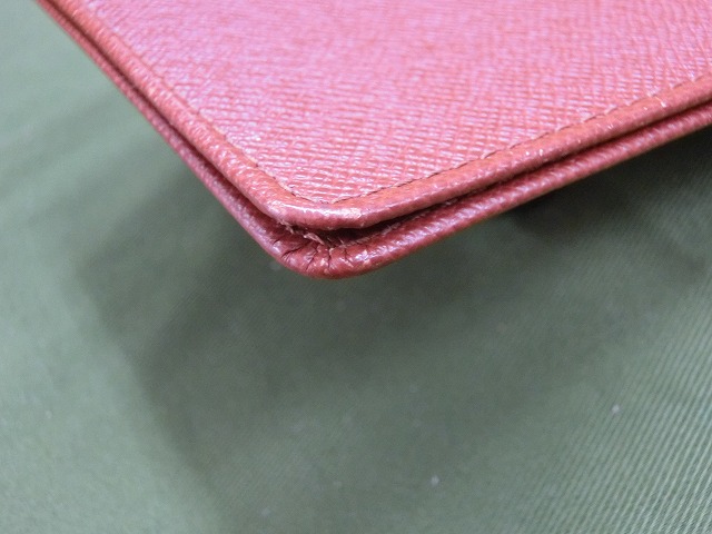 【美品】ルイヴィトン カードケース パスケース 定期入れ タイガ TAIGA 見開き  半透明窓つき 薄型