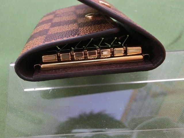 【極美品】ルイヴィトン 6連キーケース ミュルティクレ6 ダミエ エベヌ ブラウン  レザー