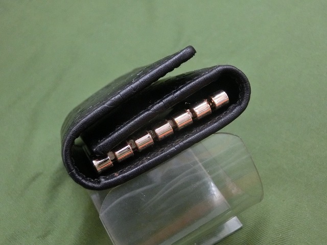 【極美品】グッチ キーケース 138093 6連キーケース グッチッシマ ブラック シルバー金具