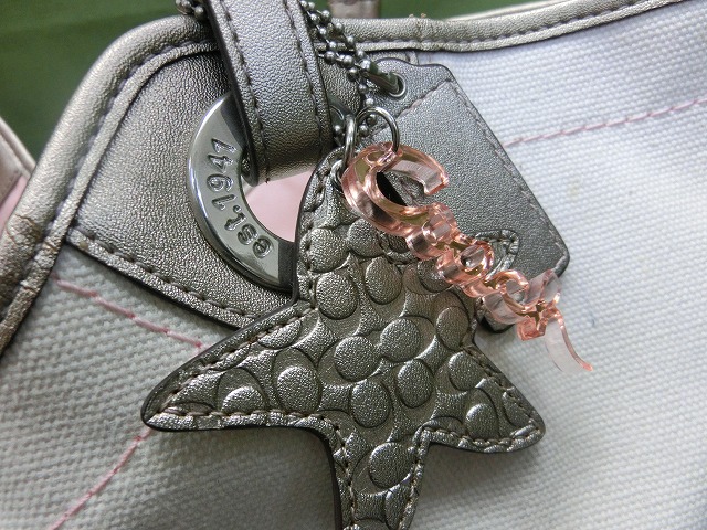 【未使用】コーチ トートバッグ ビーチ シェル F19273