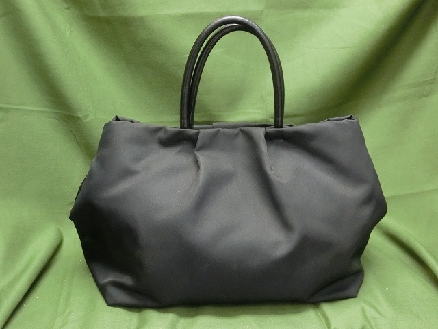 【美品】プラダ ハンドバッグ リボン ノワール(ブラック) ゴールド金具