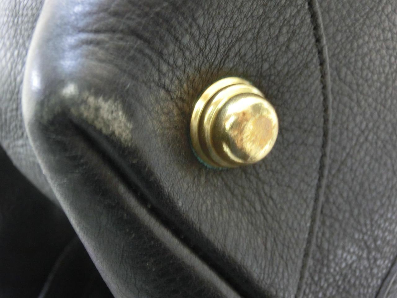 【美品】グルカ GHRUKA ブラックレザー 斜め掛け  2WAYメンズボストンバッグ 黒 ソフトダッフル 旅行鞄