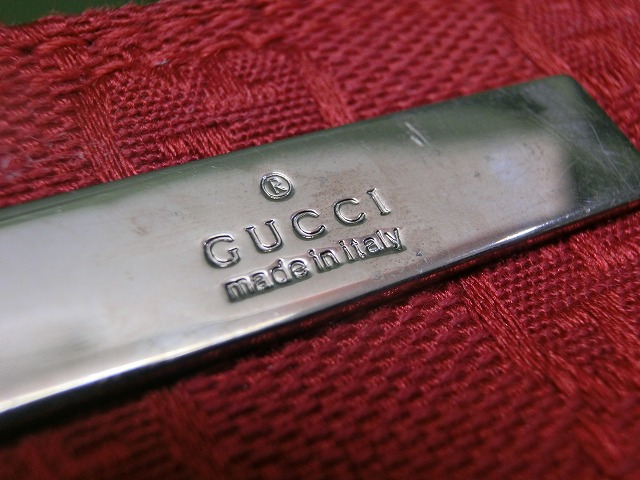 【美品】グッチ アクセサリーポーチ レッド キャンバス GUCC 039-1103 2123