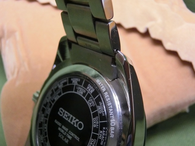 【美品】セイコー  ブライツ  8B54-0AW0  ワールドタイム  電波ソーラー  稼働品　