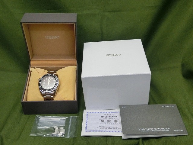 【極美品】セイコー  6R35-00A0 プロスペックス デイト  ダイバー スキューバ  自動巻き メンズ