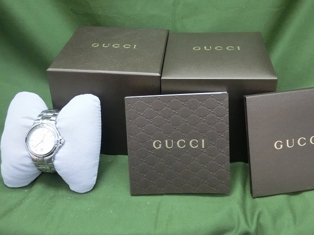 【極美品】グッチ 9040M メンズ SS 腕時計 クオーツ