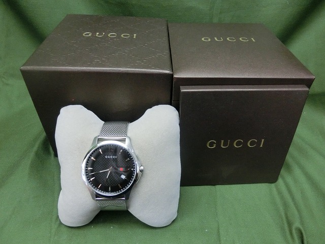 【未使用】グッチ Gタイムレス 126.3 クォーツ メンズ