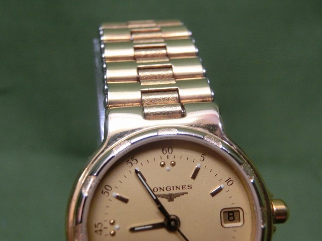 【美品】ロンジン コンクエスト デイト レディース クォーツ  152-4937