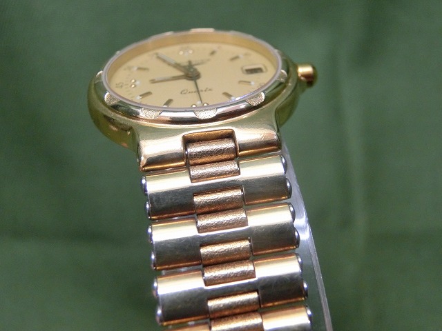 【美品】ロンジン コンクエスト デイト レディース クォーツ  152-4937