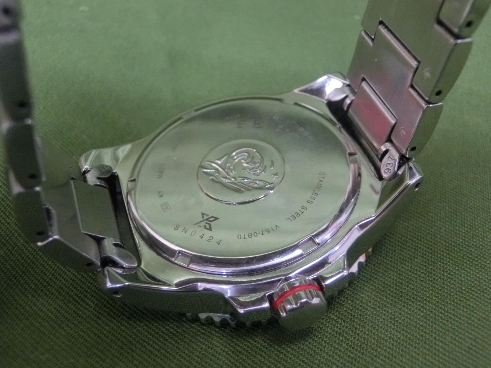 【美品】セイコー プロスペックス ダイバースキューバ V157-0BT0  ソーラー